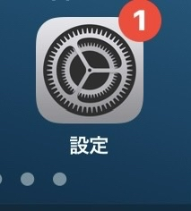 iPhoneで設定画面を開く図